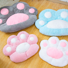 SOGA 80cm Pink Paw Shape Cushion Warm Lazy Sofa Decorative Pillow Backseat Plush Mat Home Decor