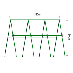 SOGA 120X90cm Plant Frame Tube Trellis Vegetable Flower Herbs Outdoor Vine Support Adjustable Garden Rack