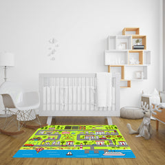 SOGA 2X 120cm Kids Rug Street Map Play Mat Educational Baby Theme Park Area Rugs