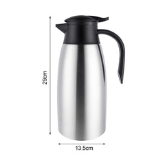 SOGA 2X 2.0L Silver Color 3-Layer Stainless Steel Vacuum Durable Thermal Flask