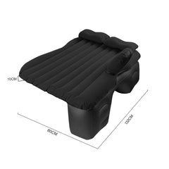 SOGA Black Stripe Inflatable Car Mattress Portable Camping Rest Air Bed Travel Compact Sleeping Kit Essentials