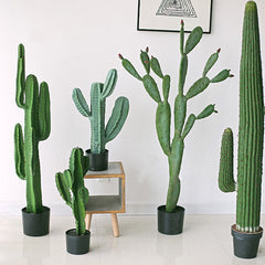 SOGA 4X 70cm Green Artificial Indoor Cactus Tree Fake Plant Simulation Decorative 5 Heads