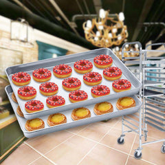 SOGA 2X Aluminium Oven Baking Pan Cooking Tray for Baker Gastronorm 60*40*5cm