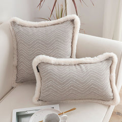 SOGA 30cm  Wabi-sabi Cushion Herringbone Lumbar Throw  Pillow