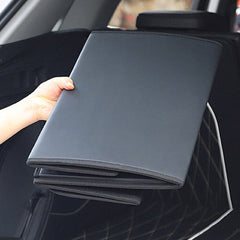 SOGA 4X Leather Car Boot Collapsible Foldable Trunk Cargo Organizer Portable Storage Box Black Medium