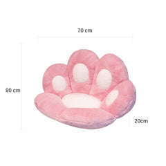 SOGA 80cm Pink Paw Shape Cushion Warm Lazy Sofa Decorative Pillow Backseat Plush Mat Home Decor