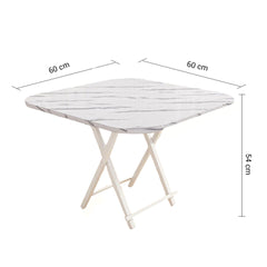 SOGA White Portable Table Foldable Multifunctional Furniture Home Decor