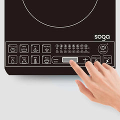 SOGA Electric Smart Induction Cooktop and 30cm Stainless Steel Induction Casserole Cookware