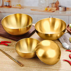 SOGA 15cm Gold Salad Bowl with Model 201 Elegant and Durable Kitchen Essential