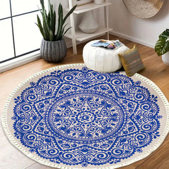 SOGA 120cm Mandala Round Tapestry Indian Area Rug for Living Room Lounge Anti-slip Doormat, Home Decor