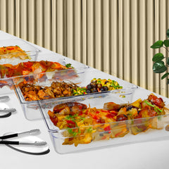 SOGA 100mm Clear Gastronorm GN Pan 1/3 Food Tray Storage