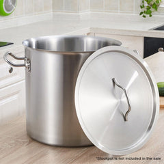 SOGA 45cm Top Grade Stockpot Lid Stainless Steel Stock pot Cover