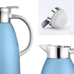 Soga 1.8L Blue Color 3-Layer Vacuum Insulated Stainless Steel Flask  Ideal for Home and Office