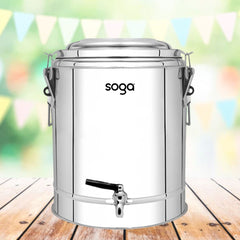 SOGA 2X 50L Stainless Steel Insulated Stock Pot Hot & Cold Beverage Container