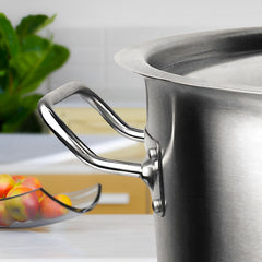 SOGA Stock Pot 130L Top Grade Thick Stainless Steel Stockpot 18/10 Without Lid