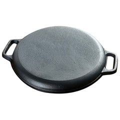 SOGA Dual Burners Cooktop Stove 30cm Cast Iron Frying Pan Skillet and 30cm Induction Fry Pan