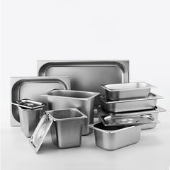 SOGA 6X Gastronorm GN Pan Full Size 1/1 GN Pan 15cm Deep Stainless Steel Tray