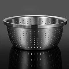 SOGA 2X Stainless Steel Nesting Basin Colander Perforated Kitchen Sink Strainer Set of 3