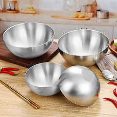 SOGA 15cm Elegant Silver Salad Bowl with Model 201 A Versatile Kitchen Essential