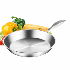 SOGA 6X Stainless Steel Fry Pan Frying Pan Top Grade Induction Skillet Cooking FryPan