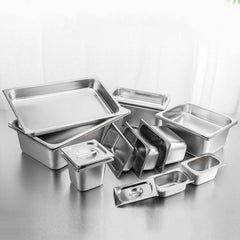 SOGA Gastronorm GN Pan Full Size 1/1 GN Pan 15cm Deep Stainless Steel Tray