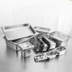 SOGA Gastronorm GN Pan Full Size 1/3 GN Pan 20cm Deep Stainless Steel Tray