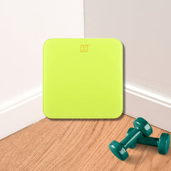 SOGA 180kg Digital Fitness Weight Bathroom Gym Body Glass LCD Electronic Scales Green