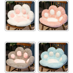 SOGA 2X 80cm Blue Paw Shape Cushion Warm Lazy Sofa Decorative Pillow Backseat Plush Mat Home Decor