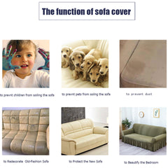 SOGA 3-Seater Coffee Sofa Cover Couch Protector High Stretch Lounge Slipcover Home Decor