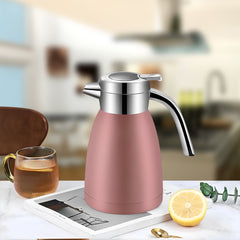 SOGA 2.2L Stainless Steel Water Bottle Insulated Vacuum Flask Coffee Jug Thermal Pink