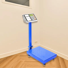 SOGA 150kg Electronic Digital Platform Scale Computing Shop Postal Weight Blue