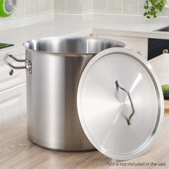 SOGA Stock Pot 143L Top Grade Thick Stainless Steel Stockpot 18/10 Without Lid