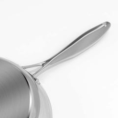 SOGA Stainless Steel Fry Pan 26cm 34cm Frying Pan Skillet Induction Non Stick Interior FryPan