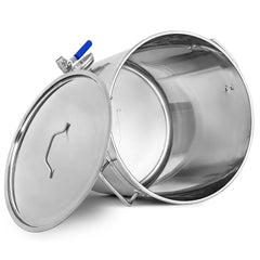 SOGA Stainless Steel Brewery Pot 50L With Beer Valve 40*40cm