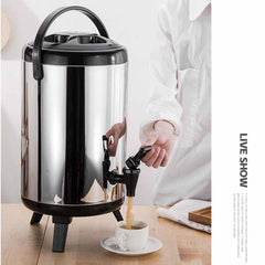 SOGA 12L Portable Insulated Cold/Heat Coffee Tea Beer Barrel Brew Pot With Dispenser