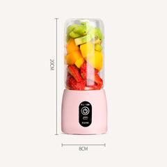 SOGA 2X Portable Mini USB Rechargeable Handheld Juice Extractor Fruit Mixer Juicer Pink