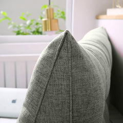 SOGA 150cm Grey Triangular Wedge Bed Pillow Headboard Backrest Bedside Tatami Cushion Home Decor