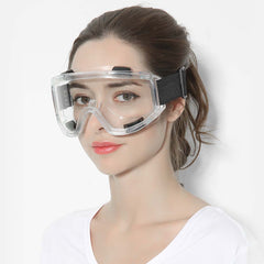 Clear Protective Eye Glasses Safety Windproof Lab Goggles Eyewear