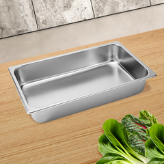 SOGA 6X Gastronorm GN Pan Full Size 1/1 GN Pan 10cm Deep Stainless Steel Tray