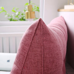 SOGA 2X 150cm Red Triangular Wedge Bed Pillow Headboard Backrest Bedside Tatami Cushion Home Decor