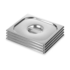 SOGA 4X Gastronorm GN Pan Lid Full Size 1/2 Stainless Steel Tray Top Cover