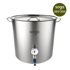 SOGA Stainless Steel Brewery Pot 33L With Beer Valve 35*35cm