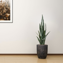 SOGA 2X 95cm Sansevieria Snake Artificial Plants with Black Plastic Planter Greenery, Home Office Decor