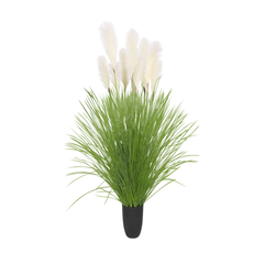 SOGA 2X Green Artificial Indoor Potted Bulrush Grass Tree Fake Plant Simulation Decorative