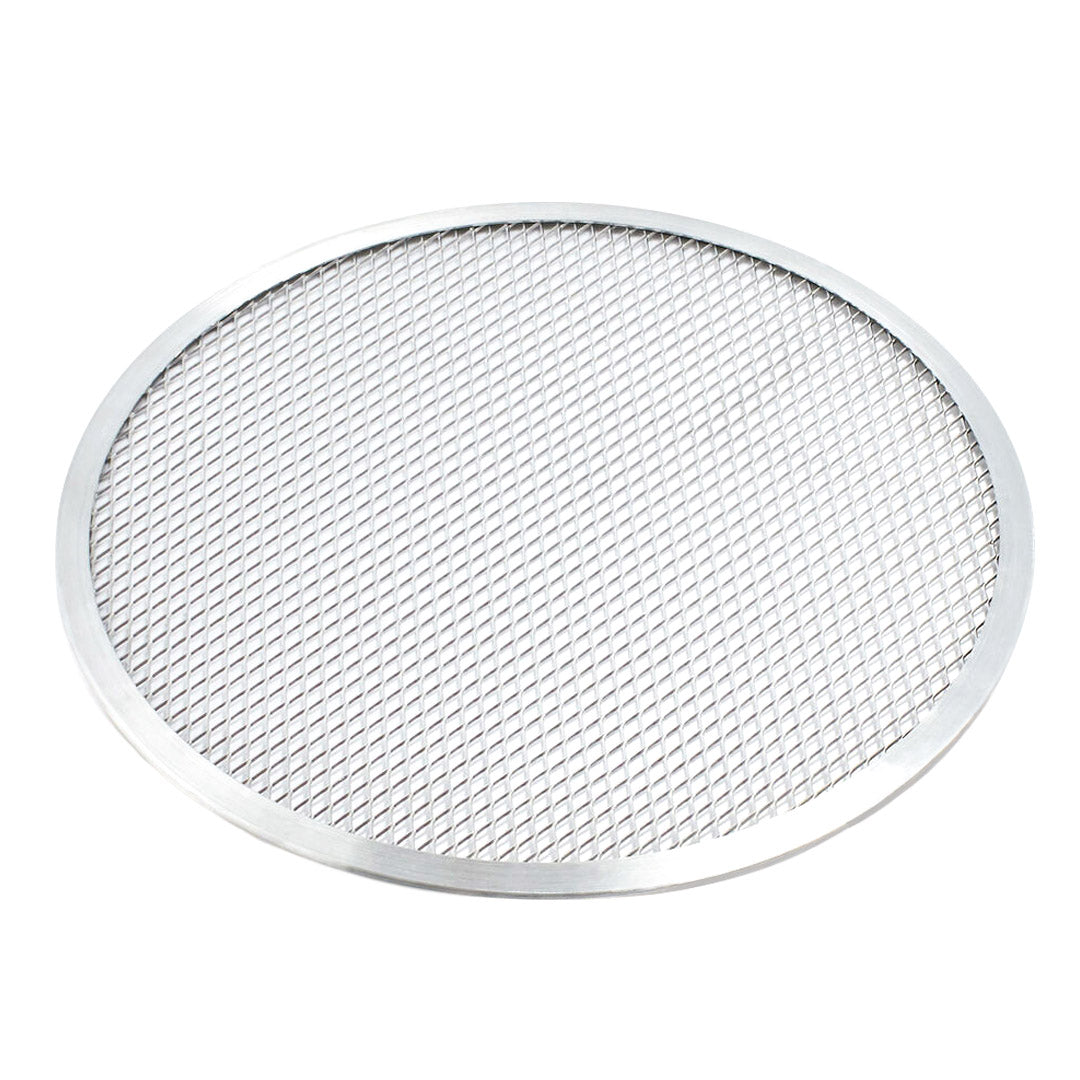 SOGA 14-inch Round Seamless Aluminium Nonstick Commercial Grade Pizza Screen Baking Pan