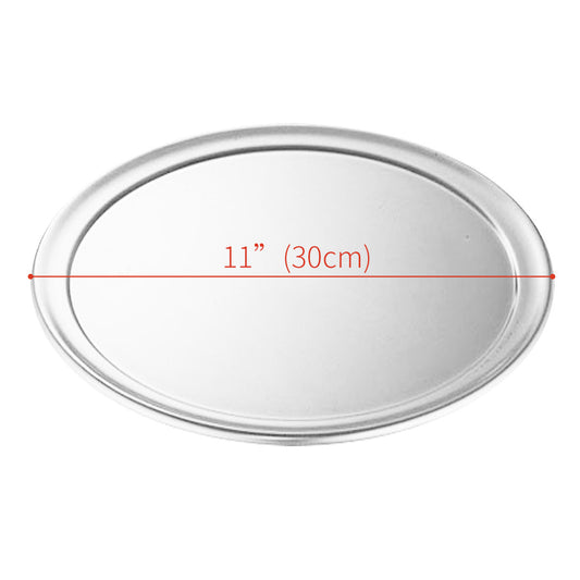 SOGA 6X 11-inch Round Aluminum Steel Pizza Tray Home Oven Baking Plate Pan