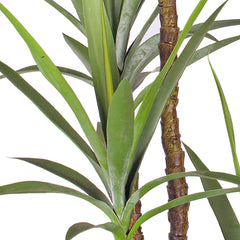 SOGA 150cm Artificial Natural Green Dracaena Yucca Tree Fake Tropical Indoor Plant Home Office Decor